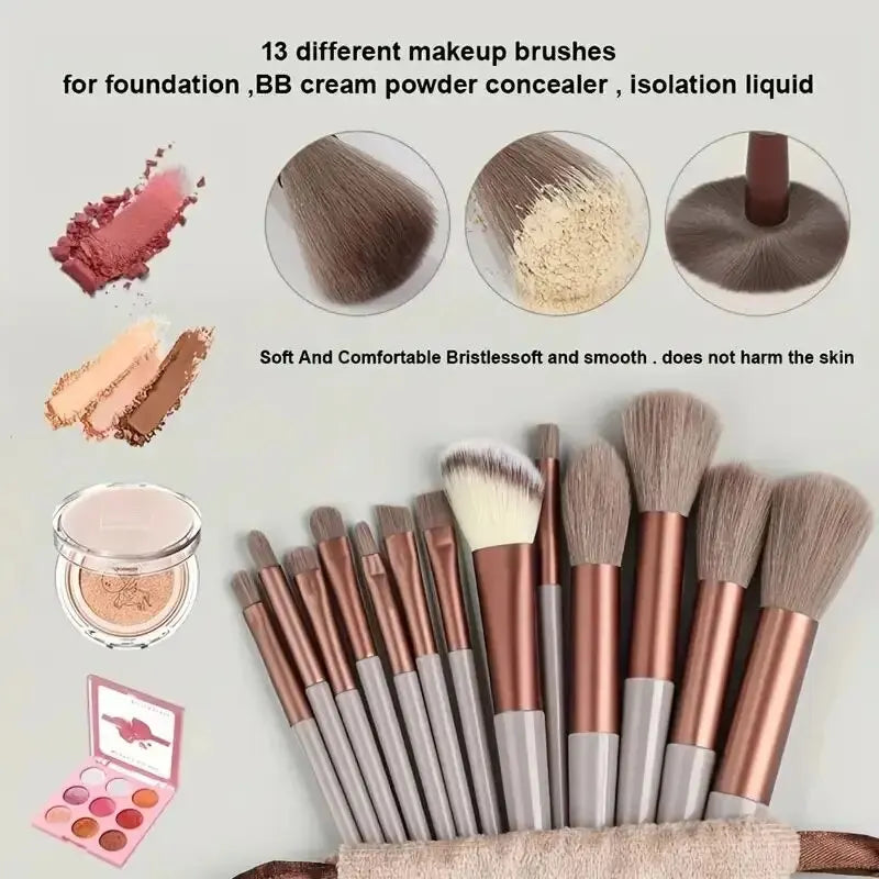 Makeup Brush Set: Soft and Fluffy