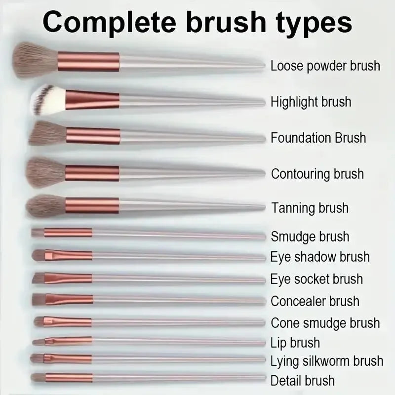 Makeup Brush Set: Soft and Fluffy